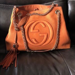 RARE Gucci teracotta nubuck soho tote (Authentic)